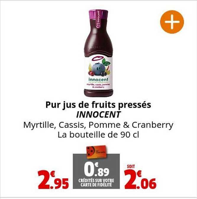 pur jus de fruits pressés innocent
