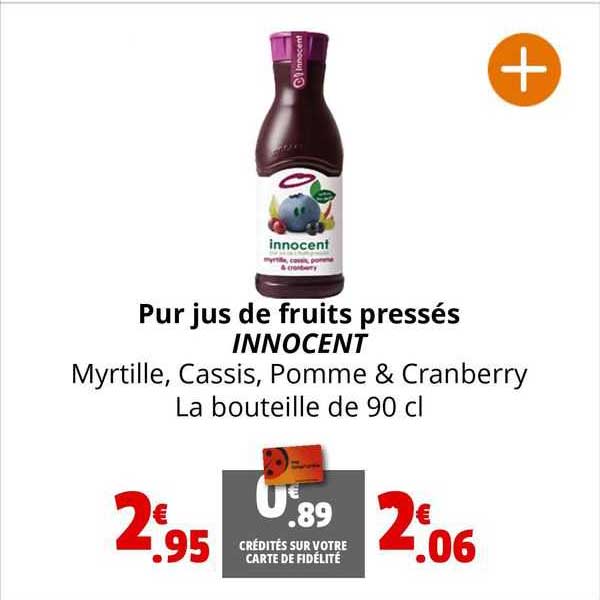 pur jus de fruits pressés innocent