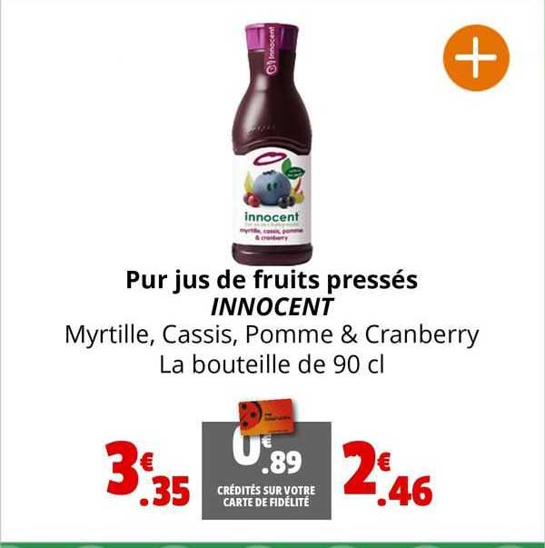 pur jus de fruits pressés innocent