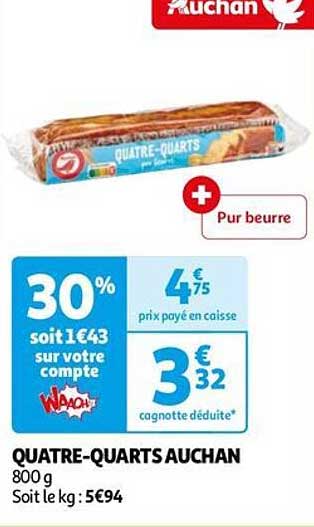 quatre-quarts auchan
