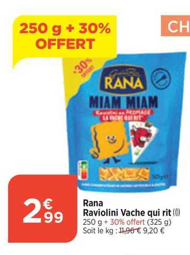 rana raviolini vache qui rit