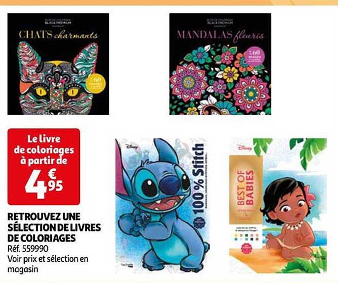 retrouvez une séléction de livres de coloriages