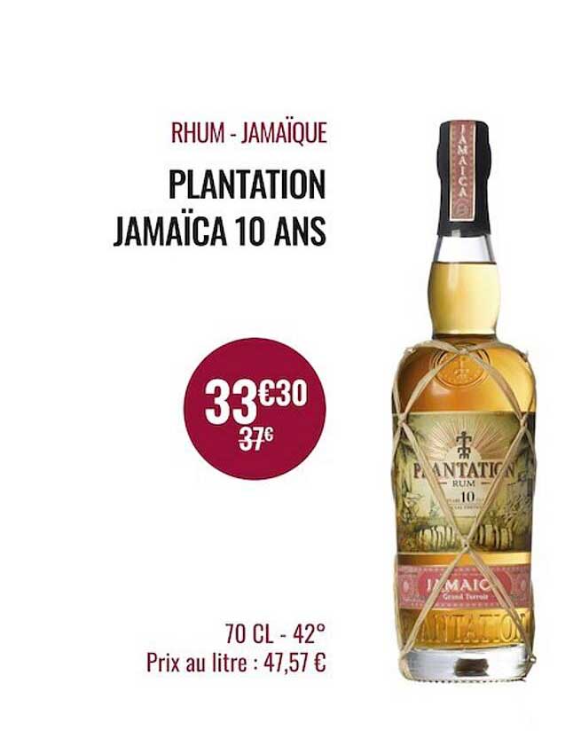 rhum - jamaïque plantation jamaïca 10 ans