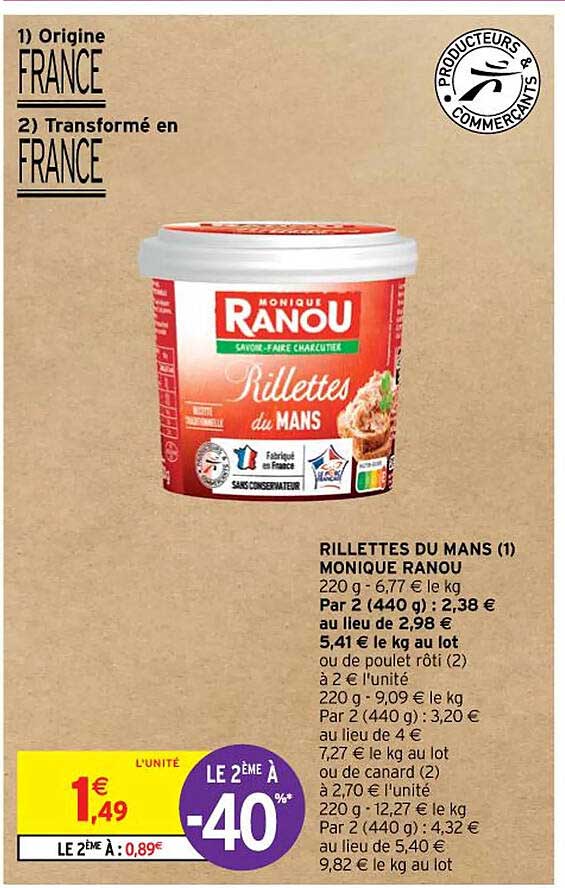 rillettes du mans monique ranou