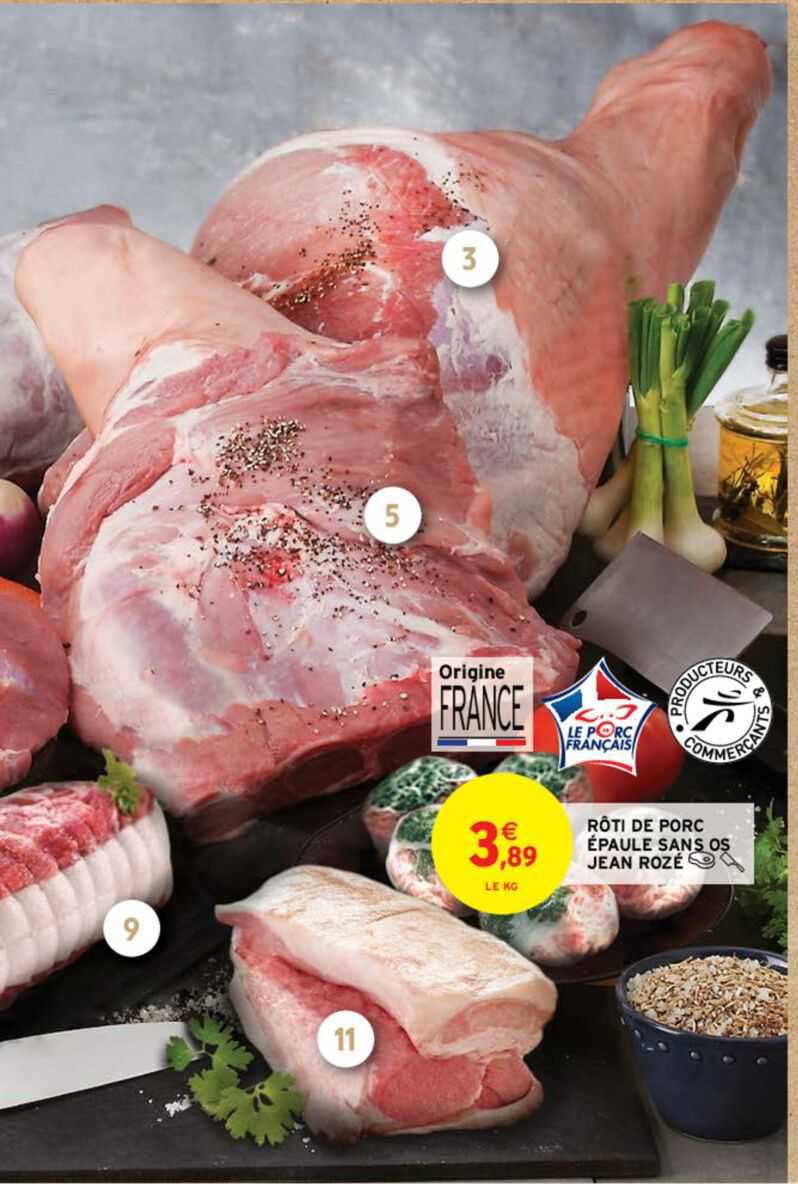 Rôti De Porc épaule Sans Os Jean Rozé