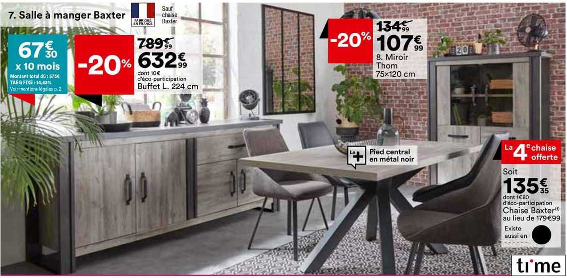 salle à manger baxter