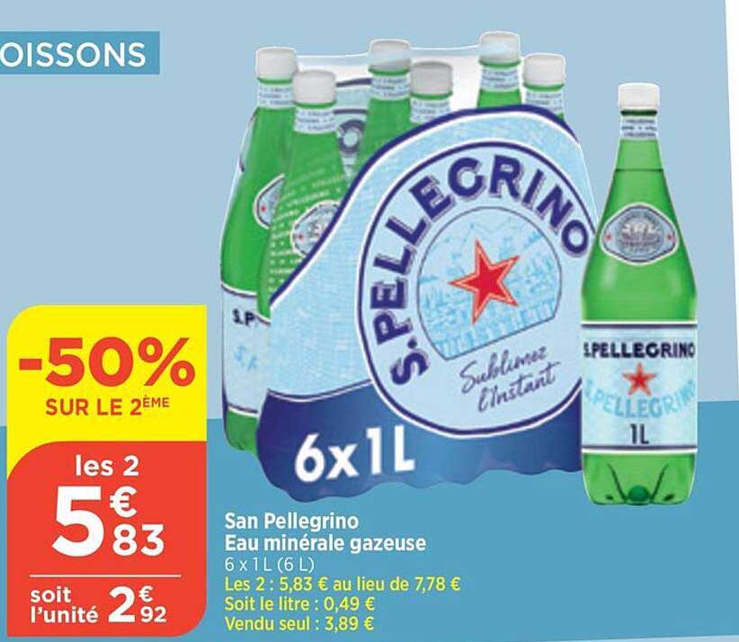 san pellegrino eau minérale gazeuse
