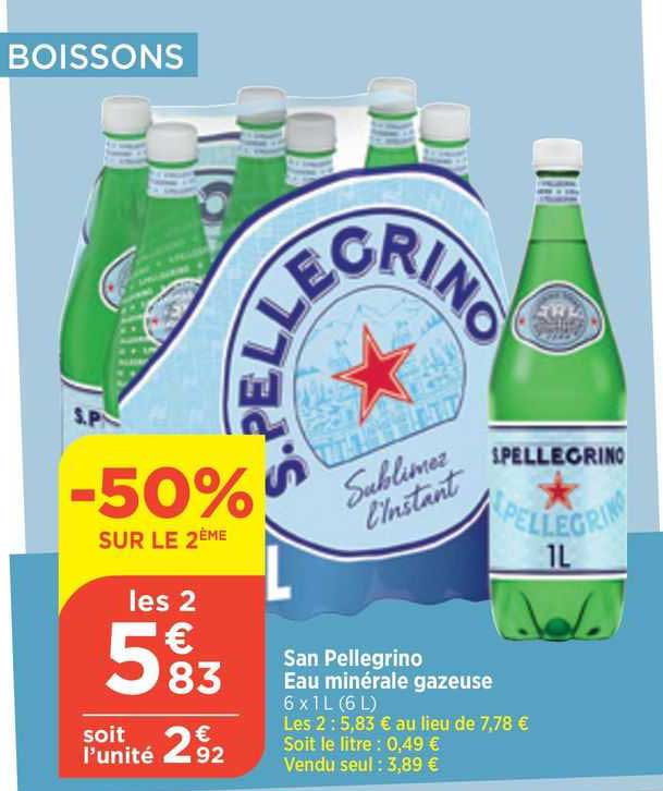 san pellegrino eau minérale gazeuse