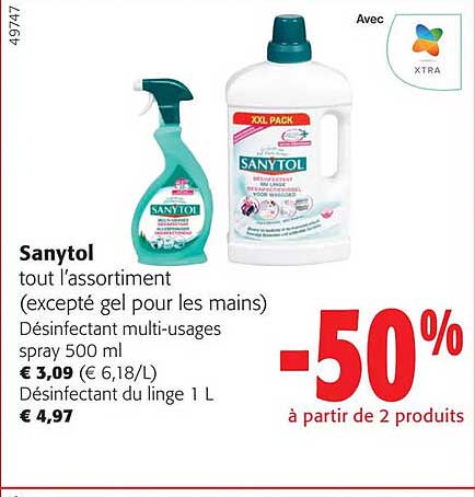 sanytol tout l'assortiment
