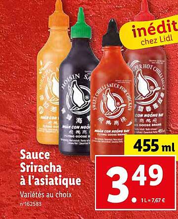sauce sriracha à l'asiatique