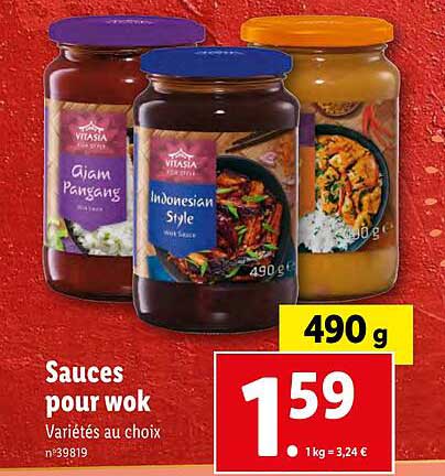 Sauces Pour Wok Vitasia