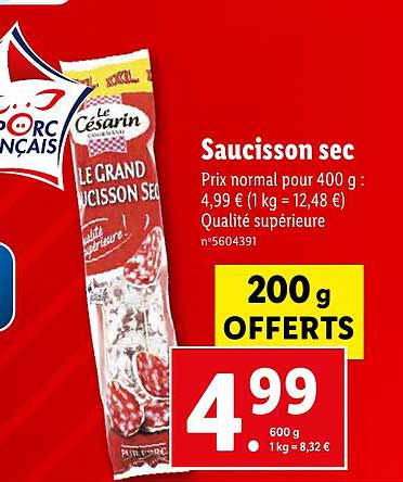 Saucisson Sec Le Césarin