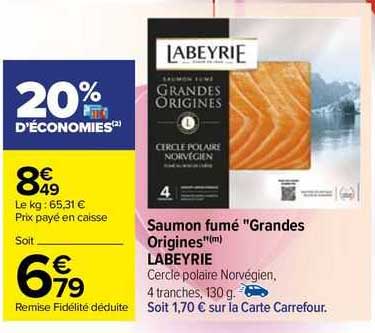 saumon fumé grandes origines labeyrie