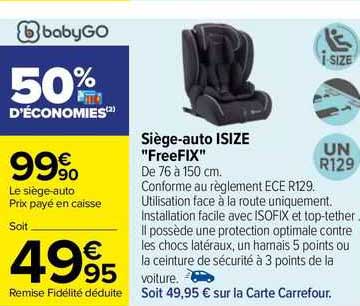 siège-auto size "freefix" babygo