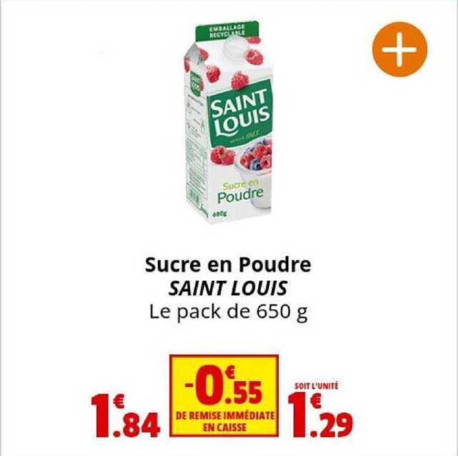 sucre en poudre saint louis