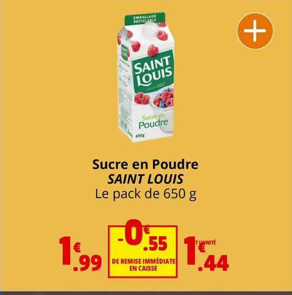 sucre en poudre saint louis