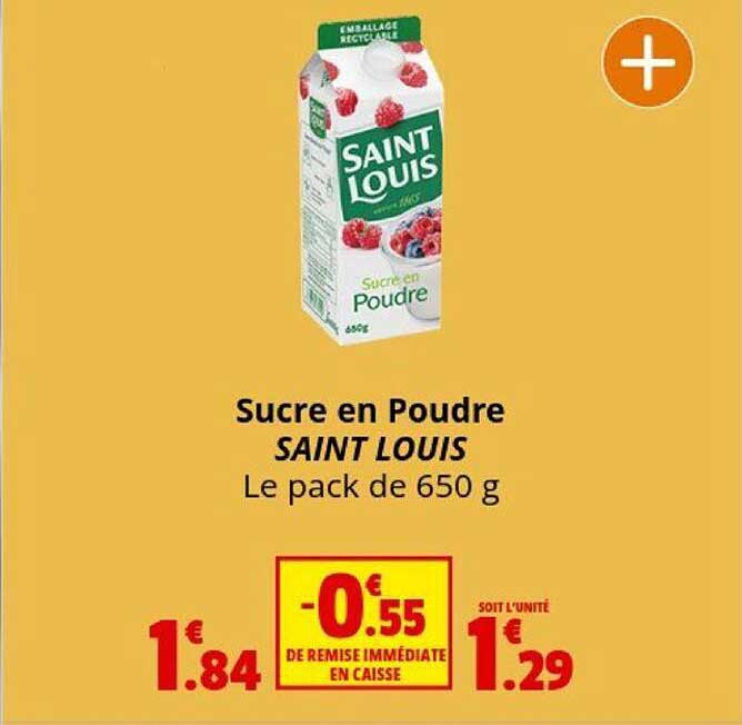 sucre en poudre saint louis