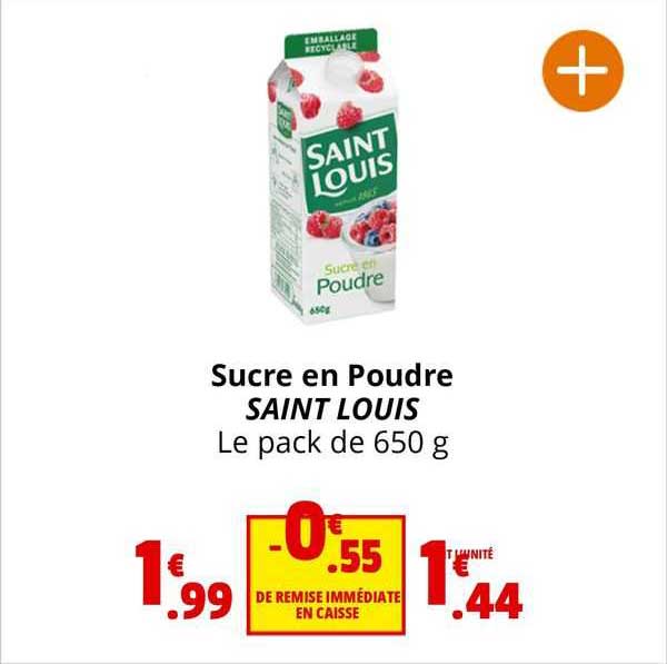 sucre en poudre saint louis