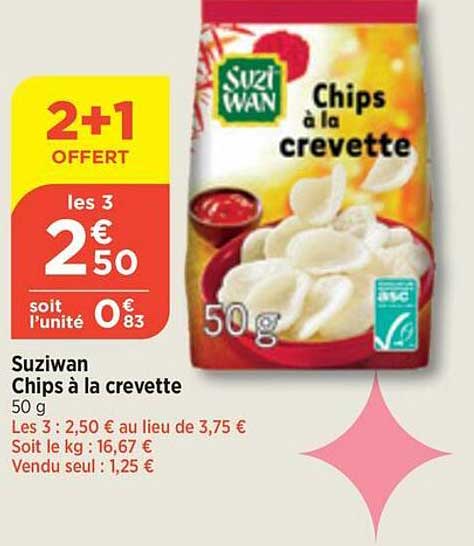 suziwan chips à la crevette