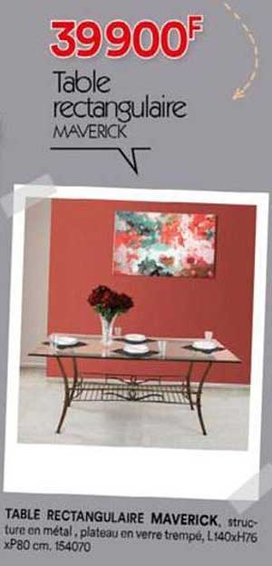 Table Rectangulaire Maverick