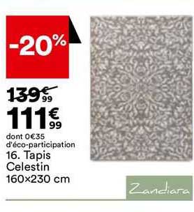 tapis celestin 160x230cm zandiara