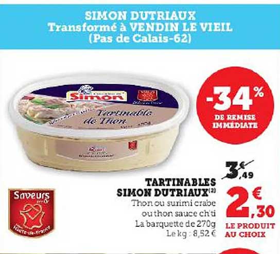 Tartinables Simon Dutriaux