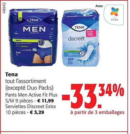tena tout l'assortiment