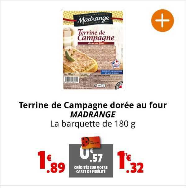 terrine de campagne dorée au four madrange