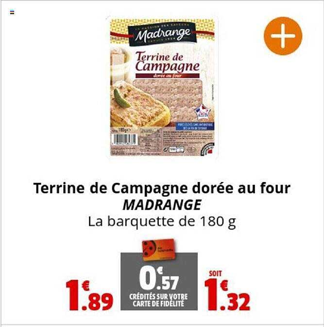 terrine de campagne dorée au four madrange