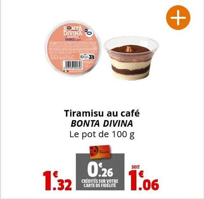 Tiramisu Au Café Bonta Divina