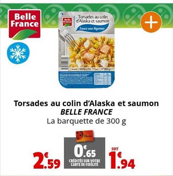 Torsades Au Colin D'alaska Et Saumon Belle France