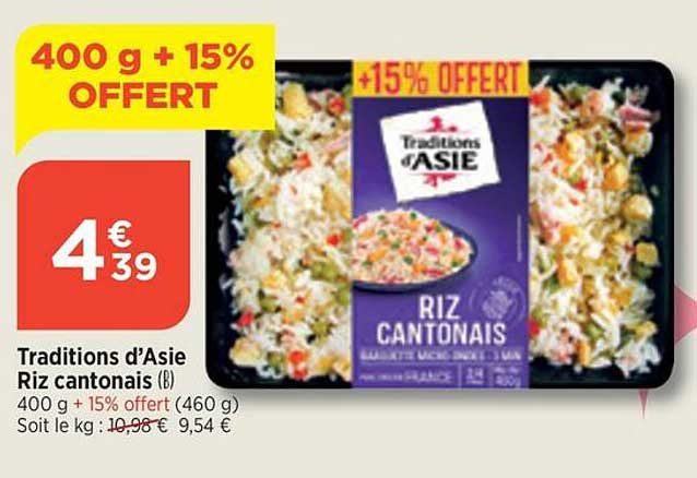 traditions d'asie riz cantonais