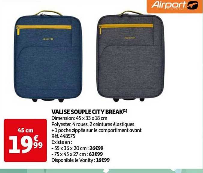 valise souple city break