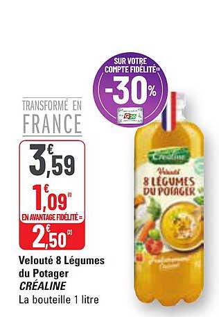 Velouté 8 Légumes Du Potager Créaline