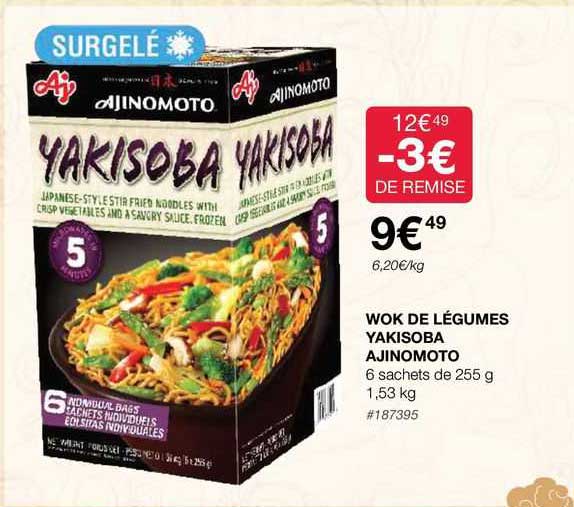 wok de légumes yakisoba ajinomoto