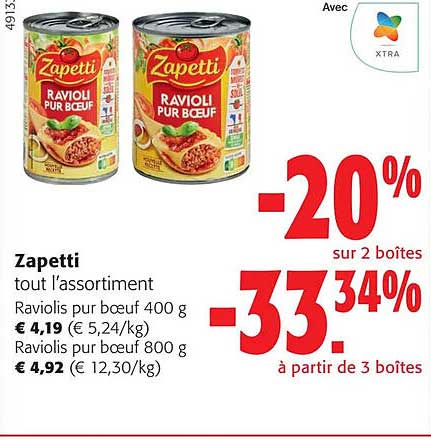 zapetti tout l'assortiment