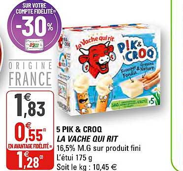 5 pik & croq la vache qui rit