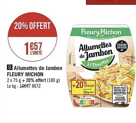 allumettes de jambon fleury michon