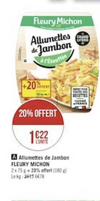 allumettes de jambon fleury michon