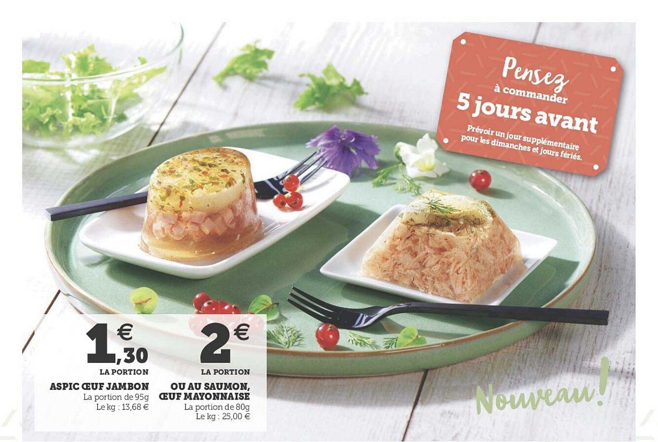 aspic œuf jambon ou au saumon, œuf mayonnaise