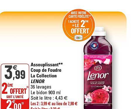 assouplissant coup de foudre la collection lenor