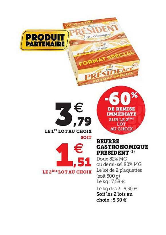 Beurre Gastronomique Président