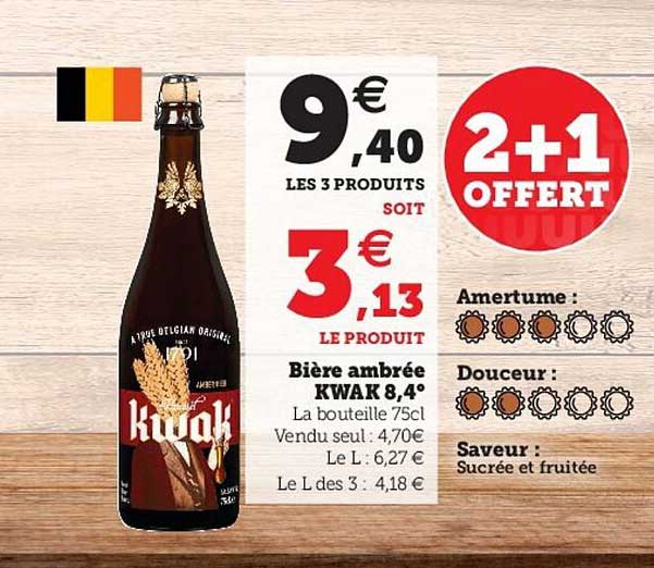 bière ambrée kwak 8,4°