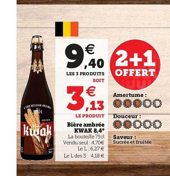 bière ambrée kwak 8,4°
