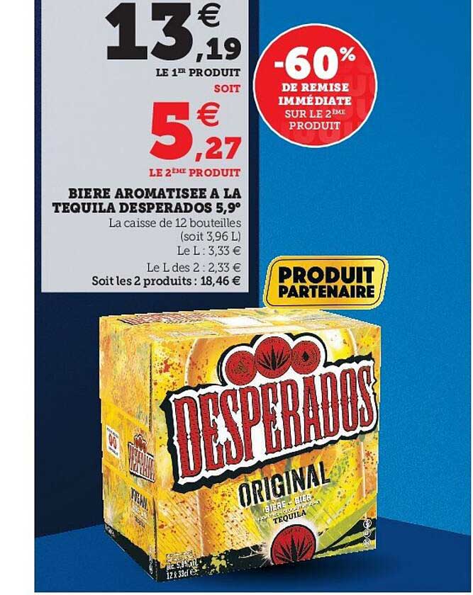 bière aromatisée à la tequila desperados 5,9°