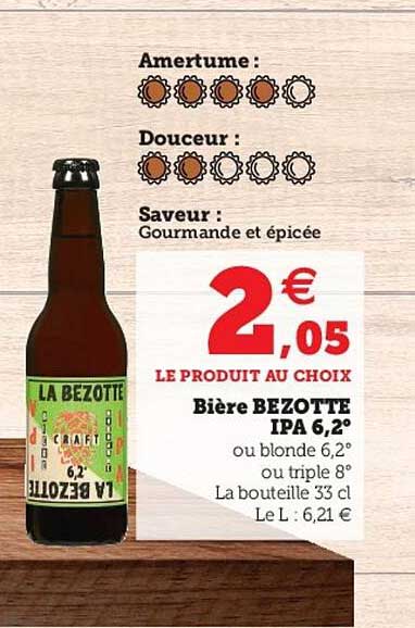 bière bezotte ipa 6,2°