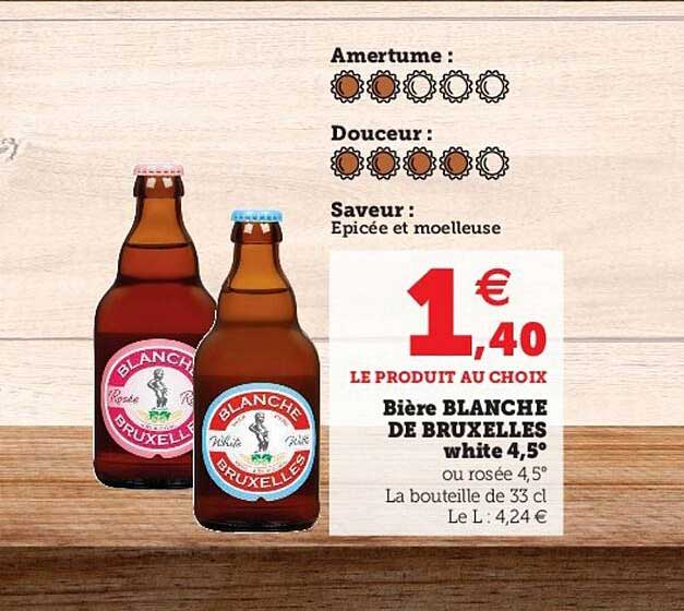 bière blanche de bruxelles white 4,5°