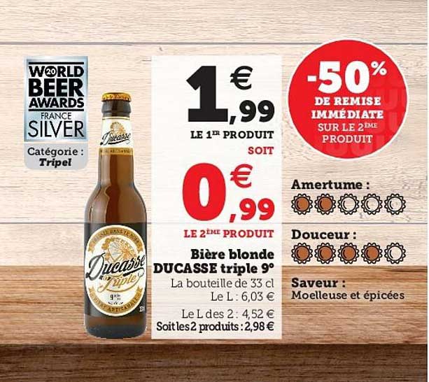 bière blonde ducasse triple 9°