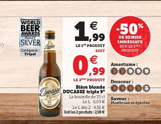 bière blonde ducasse triple 9°