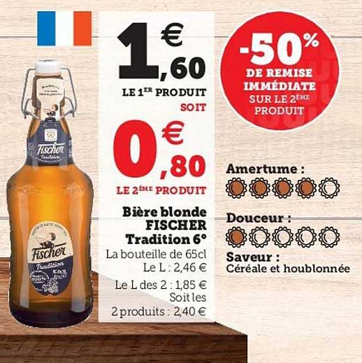Bière Blonde Fischer Tradition 6°